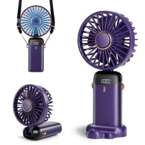Portable Handheld Rechargeable Fan Foldable Desk Battery Operated