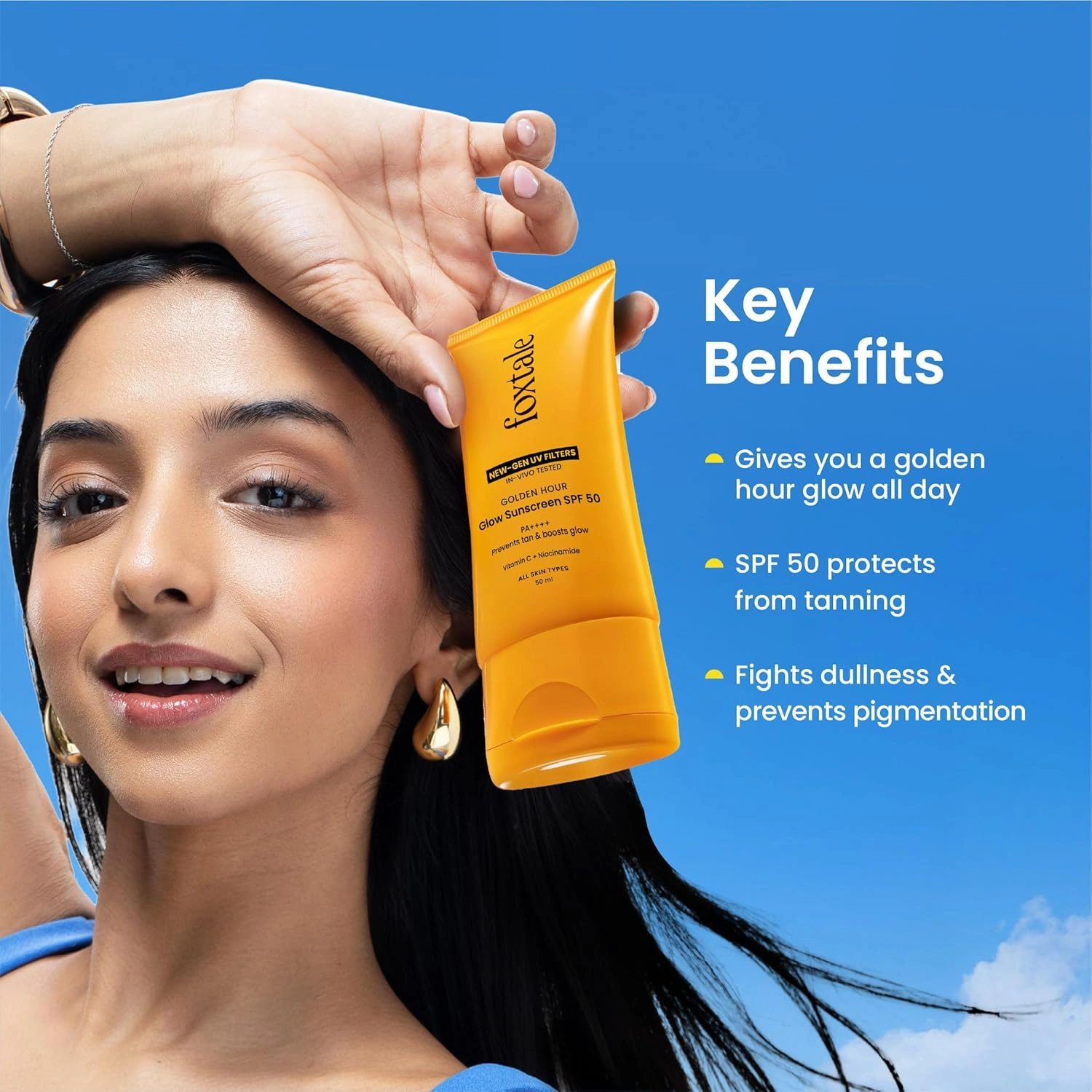 Foxtale Essentials Daily Glow Sunscreen SPF 50 - Image 8